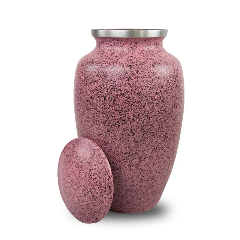 Two-Tone Pink Classic Cremation Urn In Large